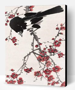 Magpies Plum Flower Paint By Number