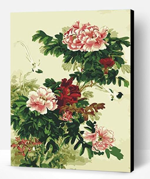 Chinese Peony Flowers Paint By Number