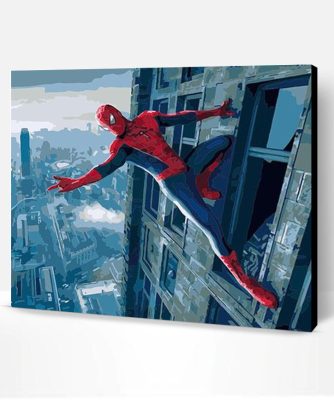 Spiderman Skyline Paint By Number