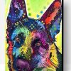 Colorful German Shepherd Dog Paint By Number