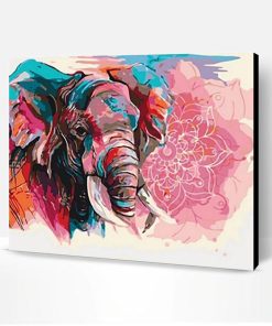Fantastic Colorful Elephant Paint By Number