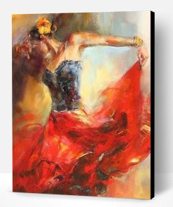 Female Flamenco Dancer Paint By Number