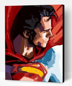 Superman Close Up Paint By Number