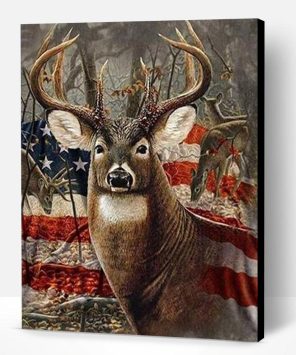 American Deer Paint By Number