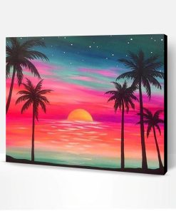 Summer Beach Sunset Paint By Number