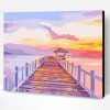 Romantic Boardwalk on Sea Paint By Number