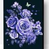 Butterfly Purple Roses Paint By Number