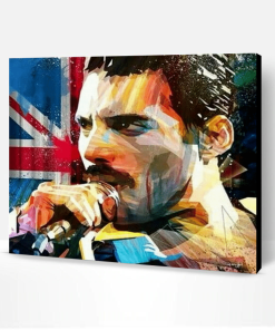 British Star Freddie Mercury Paint By Number