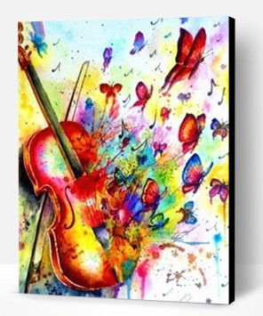 Butterfly of Violin Paint By Number