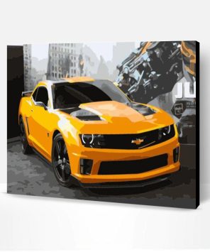Chevrolet Camaro Bumblebee Paint By Number