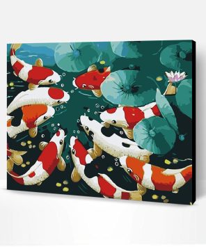 Colorful Koi Fish Paint By Number