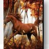 Horse in Autumn Paint By Number