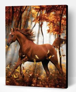 Horse in Autumn Paint By Number