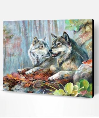 Wolf Mates Paint By Number