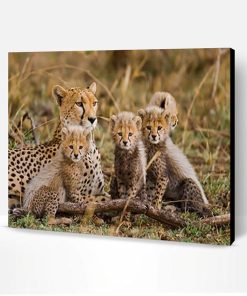 Cheetahs In Wild Paint By Number
