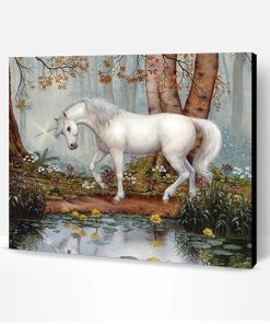 Horse Unicorn Forest Paint By Number