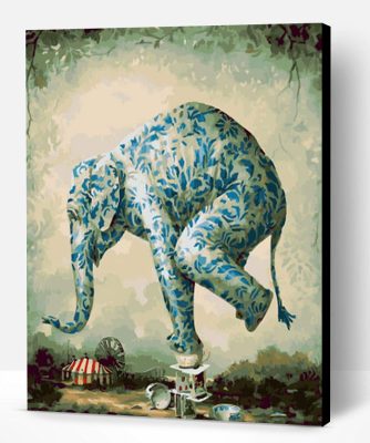 Circus Elephant Paint By Number