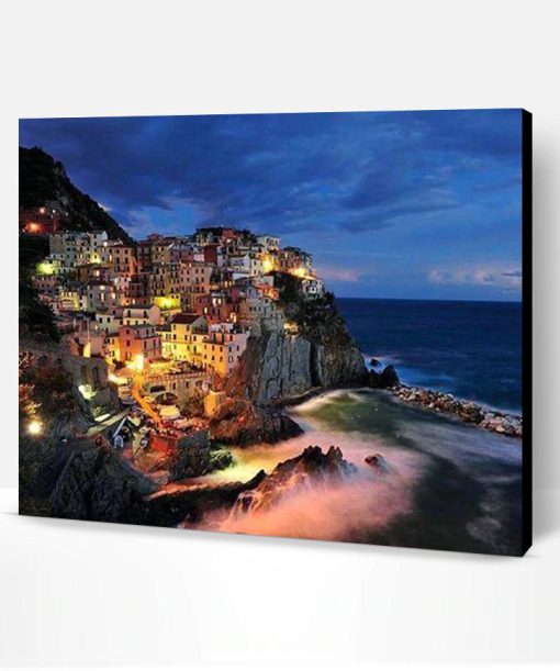 Cinque Terre National Park By Night Paint By Number