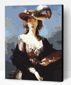 Self - portrait in a Straw Hat By Élisabeth Vigée Le Brun Paint By Number
