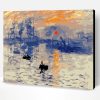 Impression Sunrise Claude Monet Paint By Number