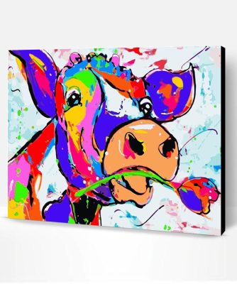 Colored Cow Paint By Number