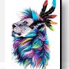 Colorful Lion Paint By Number