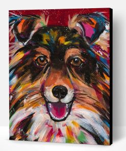 Colorful Sheepdog Paint By Number