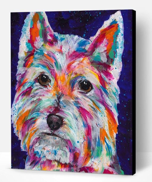 Colorful West Highland Terrier Paint By Number