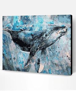 Blue Big whale Paint By Number