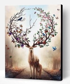 Fantasy Deer Art Paint By Number