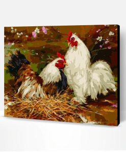 Two Chickens Paint By Number