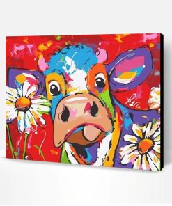 Cows and Flowers Paint By Number