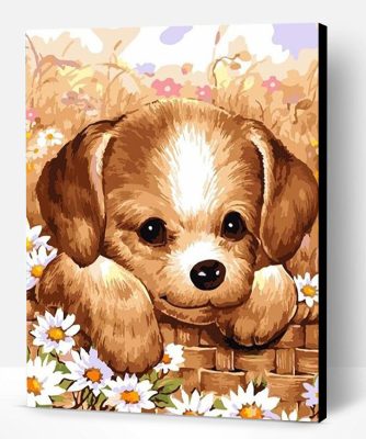 Cute Puppy Paint By Number