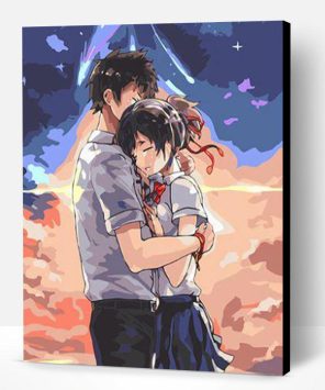 Anime Youth Couple Paint By Number
