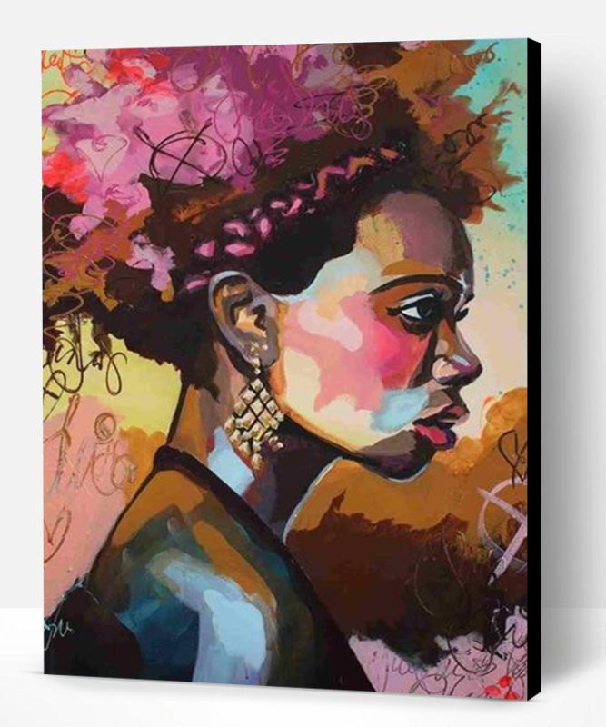 Young African Woman Paint By Number