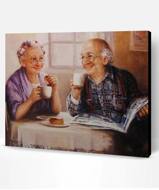 Elderly Couple Paint By Number