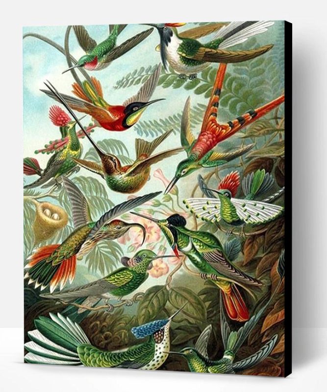 A flock of birds Paint By Number