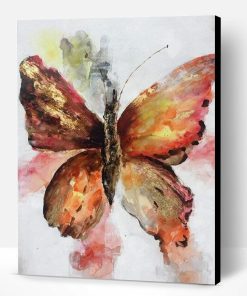 Brown Butterfly Paint By Number