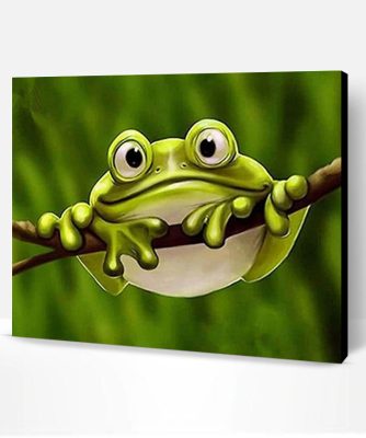 Green Frog Paint By Number