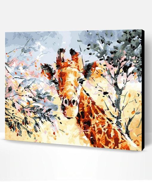 Abstract Giraffe Paint By Number