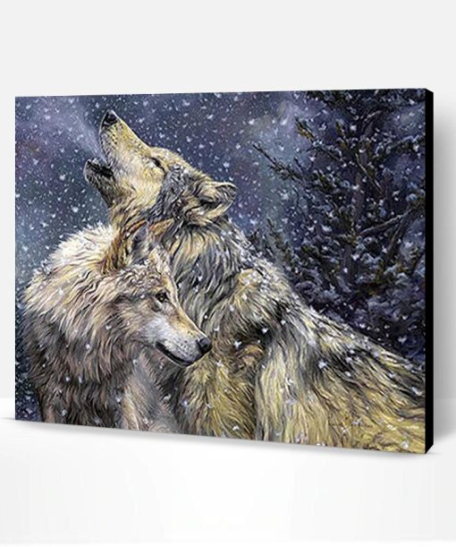 Winter Wolves Paint By Number