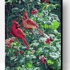 Forest Red Birds Paint By Number