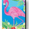 Pink Flamingo Painting Paint By Number