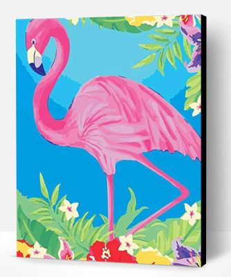 Pink Flamingo Painting Paint By Number