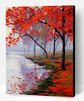 Autumn Fallen leaves Paint By Number