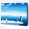 Penguin in North Pole Paint By Number