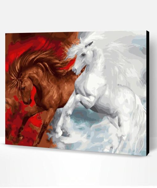 good vs evil Horse Paint By Number
