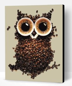 Owl of Coffee Paint By Number