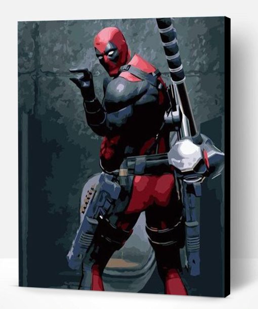 Deadpool At Toilet Paint By Number