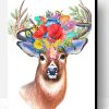 Deer With Flower Crown Paint By Number